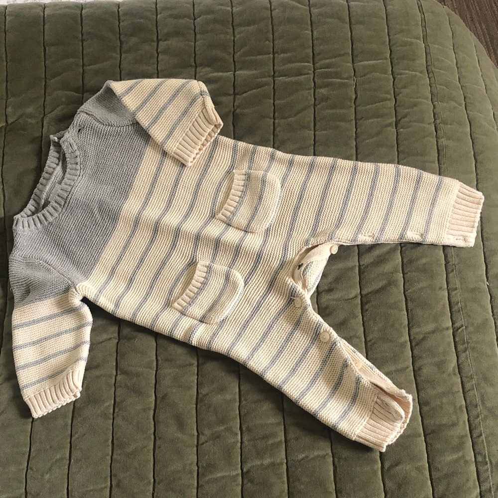 Baby GAP Striped Sweater One Piece 3-6m